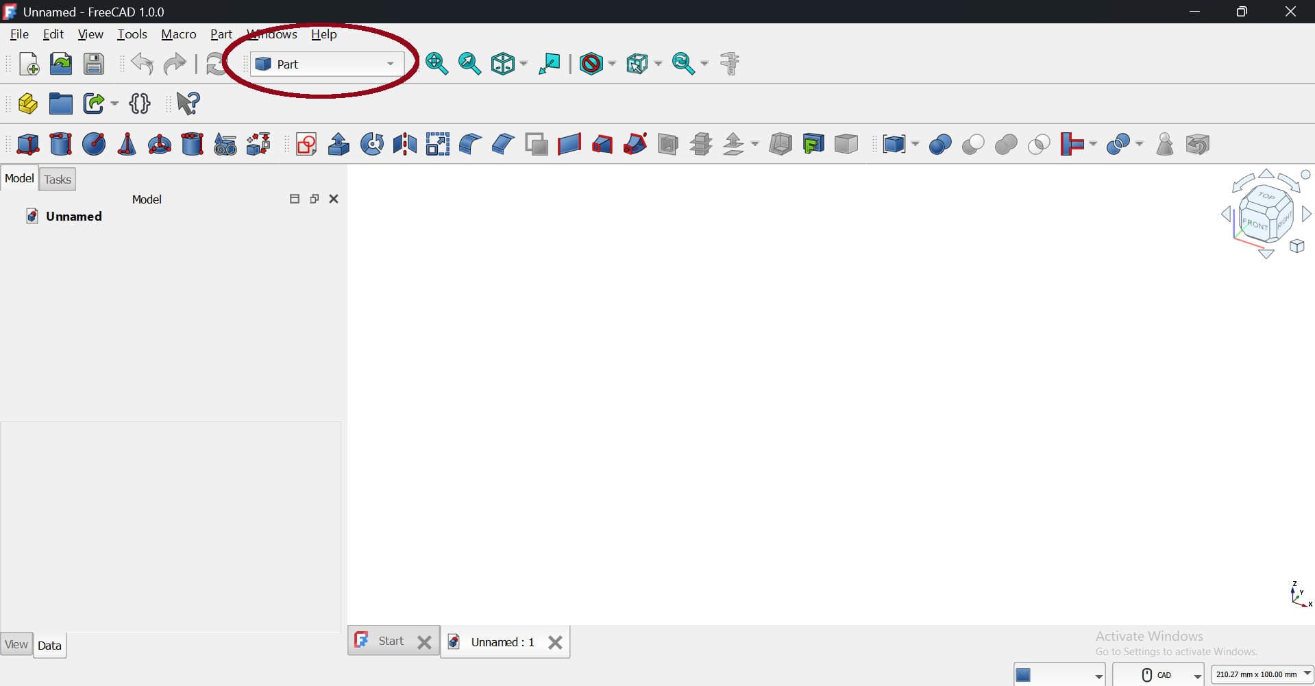 FreeCAD Part Workbench
