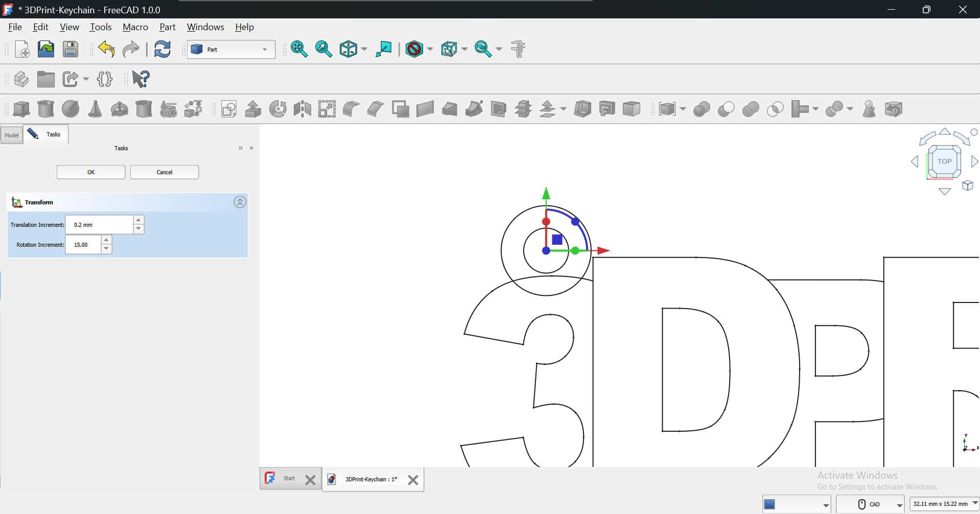 FreeCAD Transform Tool