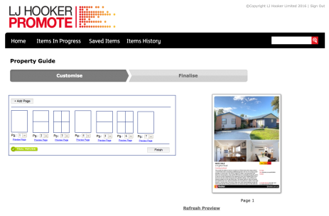 LJ Hooker Property Guide Tool