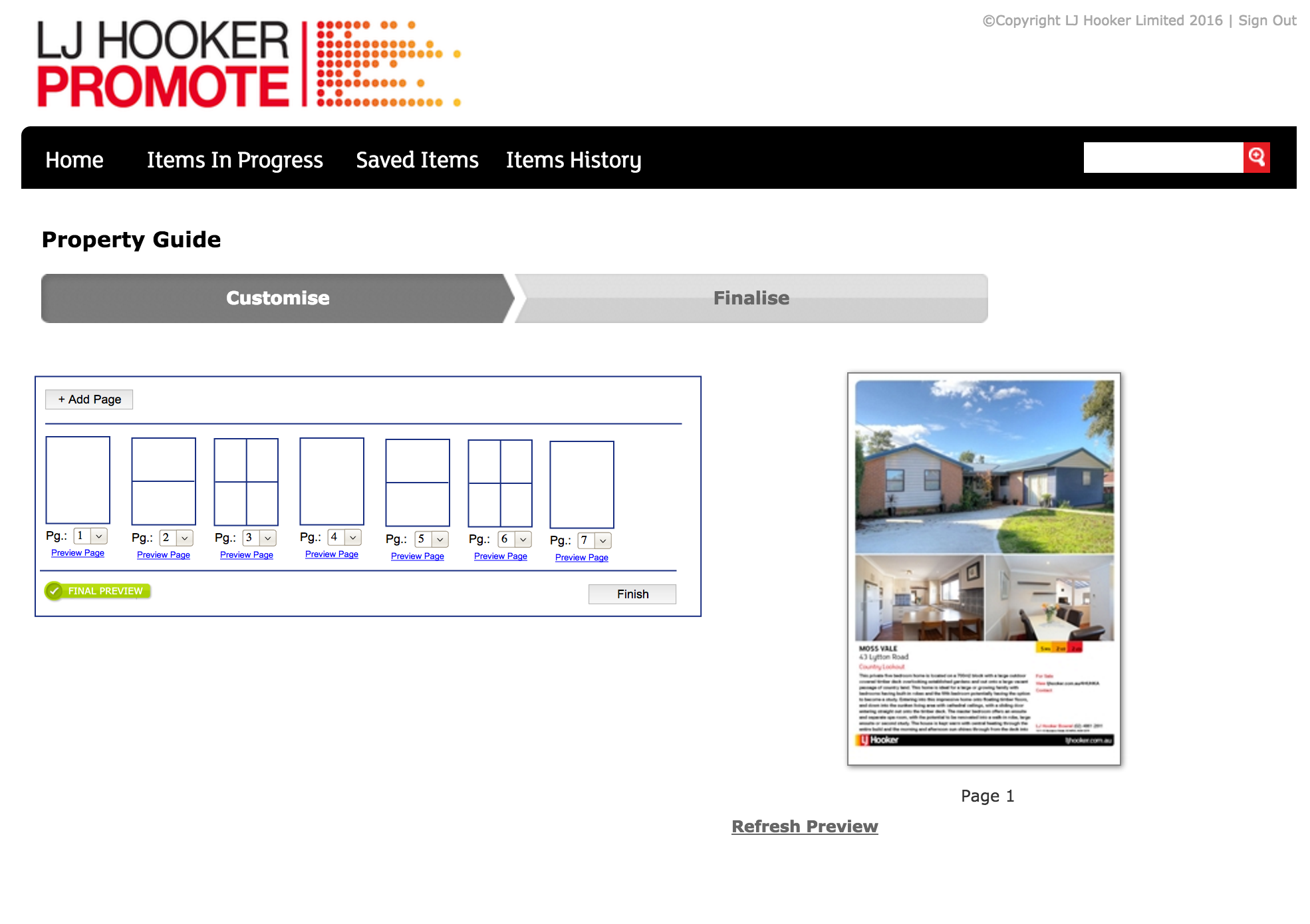  LJ Hooker Property Guide Tool